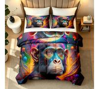 Reversible Coverless Duvet Single 7.5 Tog Chimpanzee