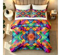 Reversible Coverless Duvet Single 7.5 Tog Geometric Star