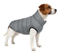 Reversible Dog Winter Coat, Warm Waterproof Jacket for Medium Large dogs, Puppy Winter Puffer Wear, Windproof Dog Vest, Easy on/Off,NavyGrey,3XL