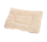 Reversible Fleece Pet Bed Pad Mat Cushion Soft Washable Sponge Padded for Kennel Crate