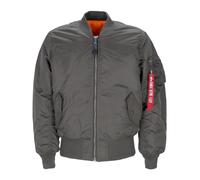 Reversible Gray Bomber Jacket with Zip - male - Alpha Industries - Gray - S - Jackets S