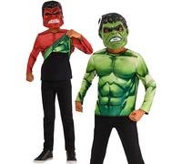 Reversible Hulk Child Costume Kids Superhero Marvel Fancy Dress Outfit