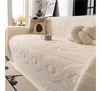 Reversible Large Sofa Cover Multifunctional Sofa Throw (Beige 180x150cm 71x59in) Waterproof Stain Resistant Furniture Protector for Home Decor