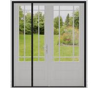 Reversible Left Right Side Opening Wide Magnetic Screen Door for Sliding & French Doors,Heavy Duty Thicker Reinforced Mesh Bug Door Screen Magnetic Closure,Screen 63" x 81",Fits Door to 61"x80"