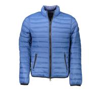 Reversible Long-Sleeved Nylon Jacket with Zip and Logo - male - U.S. Polo Assn. - Winter Jackets - Blue - 2XL - Jackets 2XL