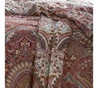 Reversible Multicolour Floral Paisley Damask Duvet Cover Bed Set OR Accessories