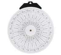 Reversible Music Theory Aid Oversized Round of 5ths Chart for Guitarists & Beginners Chart Paper