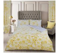 Reversible OCHRE DUVET COVER & Pillow Case Double King Size Printed Bedding Set