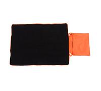 Reversible Outdoor Pet Mat, Dog Sleeping Pad, Portable Foldable Travel Dog Bed with Carry Bag for Camping, Crate, and Car Use, Machine Washable for Small Medium Large Do (Orange with Black Polyester