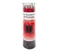 Reversible-Palm Wax Spiritual Intention Spell Candle-[RED/Black] | Vela CASA ESOTERICA PERFUMADA- (Reversible)