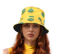 Reversible Pepe Frog Bucket Hat,Funny Cotton Sun Hat for Men & Women | Foldable Packable Fisherman Hat for Summer, Crypto Fans (UK, Alpha, One Size, One Size fits 55-58cm, Yellow Yellow Dirty Fellow)