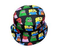 Reversible Pepe Frog Bucket Hat,Funny Cotton Sun Hat for Men & Women | Foldable Packable Fisherman Hat for Summer, Crypto Fans (UK, Alpha, One Size, One Size fits 55-58cm, The Midnight Pack)