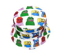 Reversible Pepe Frog Bucket Hat,Funny Cotton Sun Hat for Men & Women | Foldable Packable Fisherman Hat for Summer, Crypto Fans (UK, Alpha, One Size, One Size fits 55-58cm, The Clean Cut Club)