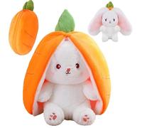 Reversible Rabbit Carrot Pillow,Carrot Plush Cute Bunny Plushie For Men And Women Easter Day And Birthday Gifts,Ideal Fluffy Gift