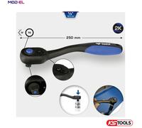 BRILLIANT TOOLS BT022900 1/2 Inch Reversible Ratchet [Powered by KS Tools]