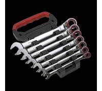 Reversible Ratchet Combination Spanner Set 7pc Metric Platinum Series