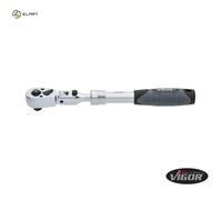 Vigor Telescopic 3/8" Square Reversible Ratchet Handle 250-350mm 180 Degree Swivel Head 90 Teeth 4 Degree Actuation Angle Chrome V6638N