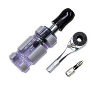 Reversible Ratcheting Screwdriver, 3piece Set of Anti | 60-Tooth Ratchet Wrench Angles Screwdriver, Forward and Reverse Control, Limited-Clearance Fastening