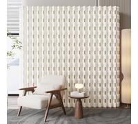 Reversible Room Divider with Dual Designs, Portable Privacy Screen Partition Wall for Room Separation, Office, Salon, Bar