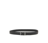 Reversible Saffiano Leather Belt - male - Emporio Armani - Belts - Black - ONE SIZE - Accessories ONE SIZE