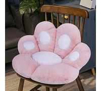 Reversible Seat Cushion Cute Bear Paw Shaped Armchair Cushion Soft Warm Plush Lazy Sofa Office Seat Pad Pillow Relieves Back Coccyx Sciatica Tailbone Pain Relief Chair Cushions Floor Mat