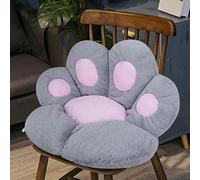 Reversible Seat Cushion Cute Bear Paw Shaped Armchair Cushion Soft Warm Plush Lazy Sofa Office Seat Pad Pillow Relieves Back Coccyx Sciatica Tailbone Pain Relief Chair Cushions Floor Mat