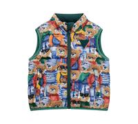 Reversible sleeveless puffer jacket for kids Guess Multicolore 4 ans