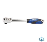 REVERSIBLE SOFT GRIP RATCHET 60 TOOTH MICRO HEAD 1/2 SQ DR DRAPER STOCK 26516