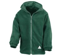 (3/4, Bottle Green/Bottle Green) Result Childrens/Kids Reversible Storm Stuff Anti Pilling Fleece Waterproof Jacket