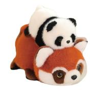 Reversible stuffed - Cute Panda Plush, Stuffed Animal Toy | Collectible Reversibles stuffed, Red Pandas Toy, Kids Birthday Favor, Red Panda Stuffed Animal, stuffed for Home Decor Sofa Boys Girls Fun
