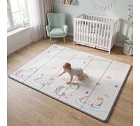 Reversible Toddler Play Mat - Unicorn & Moon and Stars