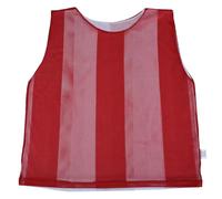Reversible Training Bibs Pack of 10 Football Hockey Netball Outdoor Sports Activity Double Sided Junior Youth Adult Sizes Unisex T-Shirts Mesh Jersey (Red/White, Junior (7 to 12 years old))