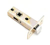 Reversible Tubular Latch Door Mortice Catch Bolt Screws Handle Silent Internal Easy Install Square Spindle for Toilet Bedroom Door Three Shots 45mm