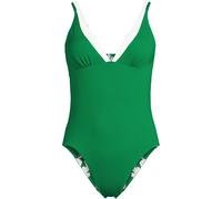 Reversible Ultra High Leg Strappy Swimsuit lands end Green 10