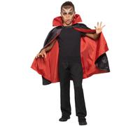 Reversible Vampire Cape Boys Girls Halloween Fancy Dress Accessory