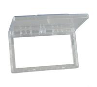 Reversible Wall Plate for Type 86 Socket Cover, Ultra Thin Switch Box with 110° Flip Lid, Clear PC Electrical Housing as Bathroom Guard and Kitchen Oil Resistant Cover, (Clear)