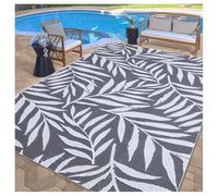 Reversible Waterproof Large Plastic Straw Mat - Lightweight Foldable for Garden Terrace Camping RV Picnic - Indoor & Outdoor Use (22.1 x 274.3 cm)