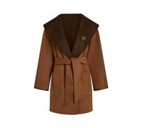 Reversible wool-blend coat - female - Karl Lagerfeld - Belted Coats - Brown - M - Coats M