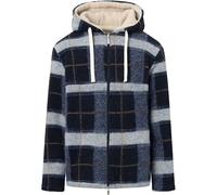Reversible Zip-Up Hooded Jacket KnowledgeCotton Apparel Bleu 2XL
