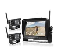 Reversing Camera 1280x720 High Definition AHD Wireless Truck DVR Monitor 7" Night Vision Reverse Backup Recorder Wifi Camera For Bus Car(4 cameras add 128GB)