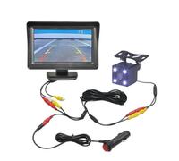 Reversing Camera Car Parking Assistance 4.3 Inch Monitor Reversing Rearview Backup Cigarette Lighter Car Backup Camera Reversing(Easy connect)