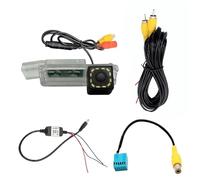 Reversing Camera For VW For Golf 7 For Beetle CC For Passat Fisheye 12 Dynamic Trajectory Car Rear View Reverse Camera Lens Parking Camera(12 L*ED,Fixed Parking Line)