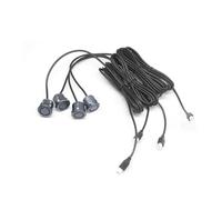 Reversing Camera Kit 4pcs 18.5mm Car Parking Sensor Park tronic Reverse Probe Black Red Grey Silver White for Vehicles Fitting(Gray)