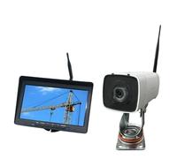 Reversing Camera Kit Crane Wireless Monitoring Camera High-Altitude Tower Zoom Amplification Supports Receiver Key Control High-Definition Large Rear View Camera(No light 30X camera)
