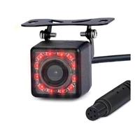 Reversing Camera Solar Wireless Camera Car Tachograph Single 8LED Reverse Infrared HD With Light Perforated Rear Image 5 Pin Backup Reversing