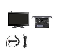 Reversing Camera Wireless Magnetic Solar Charging Backup Camera With 10'' Touch 4 CH BSD DVR Recorder Monitor Rear View Camera(10.1 Inch add 2Cam,NO SD Card)(NO SD Card/10.1 Inch add 1Cam)