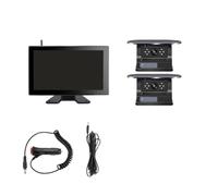 Reversing Camera Wireless Magnetic Solar Charging Backup Camera With 10'' Touch 4 CH BSD DVR Recorder Monitor Rear View Camera(10.1 Inch add 4Cam,NO SD Card)(NO SD Card/10.1 Inch add 2Cam)