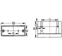 Reverse Light Reversing Lamp with Clear Lens HELLA 2ZR 006 609-081