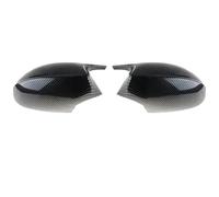 Reversing Mirror Housing For E90 E91 2005-2007 E92 E93 2006-2009 E80 E81 E87 2xMirror Cover Car Side Door Rearview Mirror Cap(Carbon Black)
