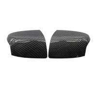 Reversing Mirror Housing For Focus For MK2 2005 2006 2007 2008 Carbon Fiber Style ABS Rearview Mirrors Cap 2pcs Car Wing Door Mirror Cover Housing Case(Carbon Fiber ABS)